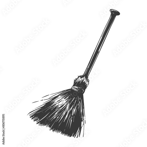 Silhouette broom cleaning tool black color only