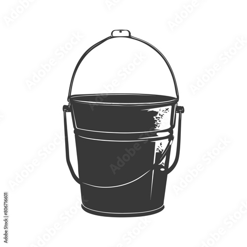Silhouette bucket black color only