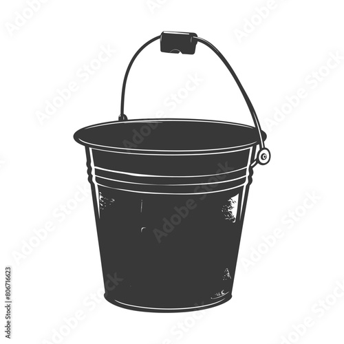Silhouette bucket black color only