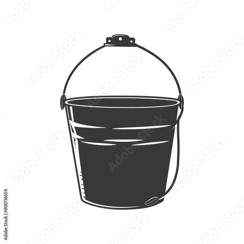 Silhouette bucket black color only