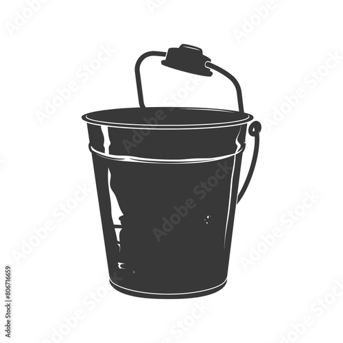 Silhouette bucket black color only