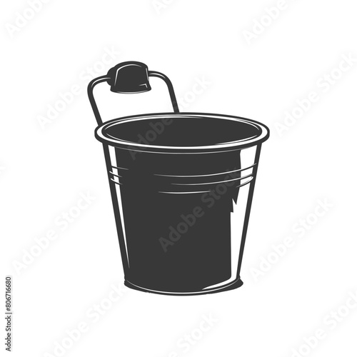 Silhouette bucket black color only
