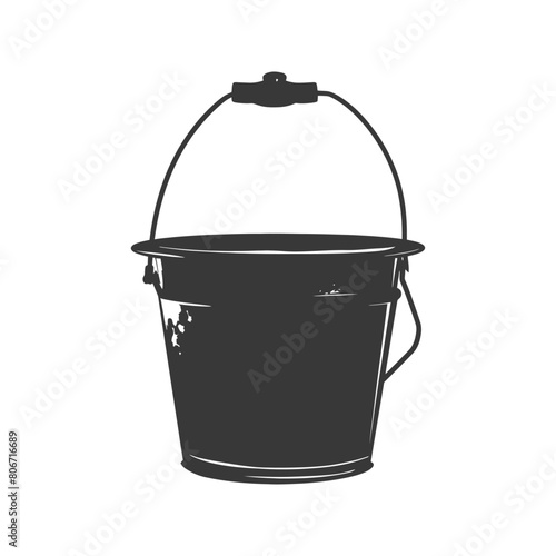 Silhouette bucket black color only