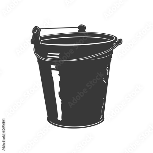 Silhouette bucket black color only