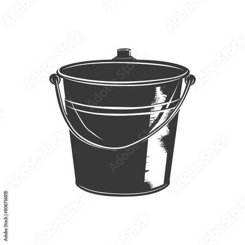 Silhouette bucket black color only