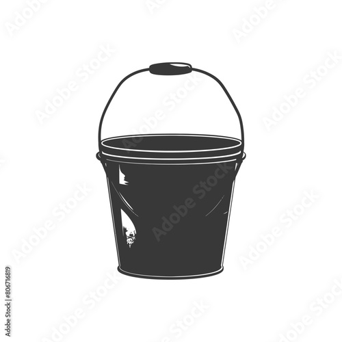 Silhouette bucket black color only