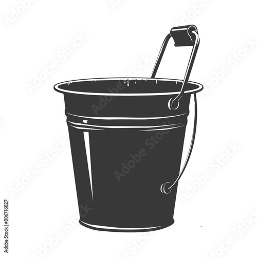 Silhouette bucket black color only