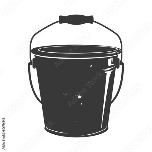 Silhouette bucket black color only