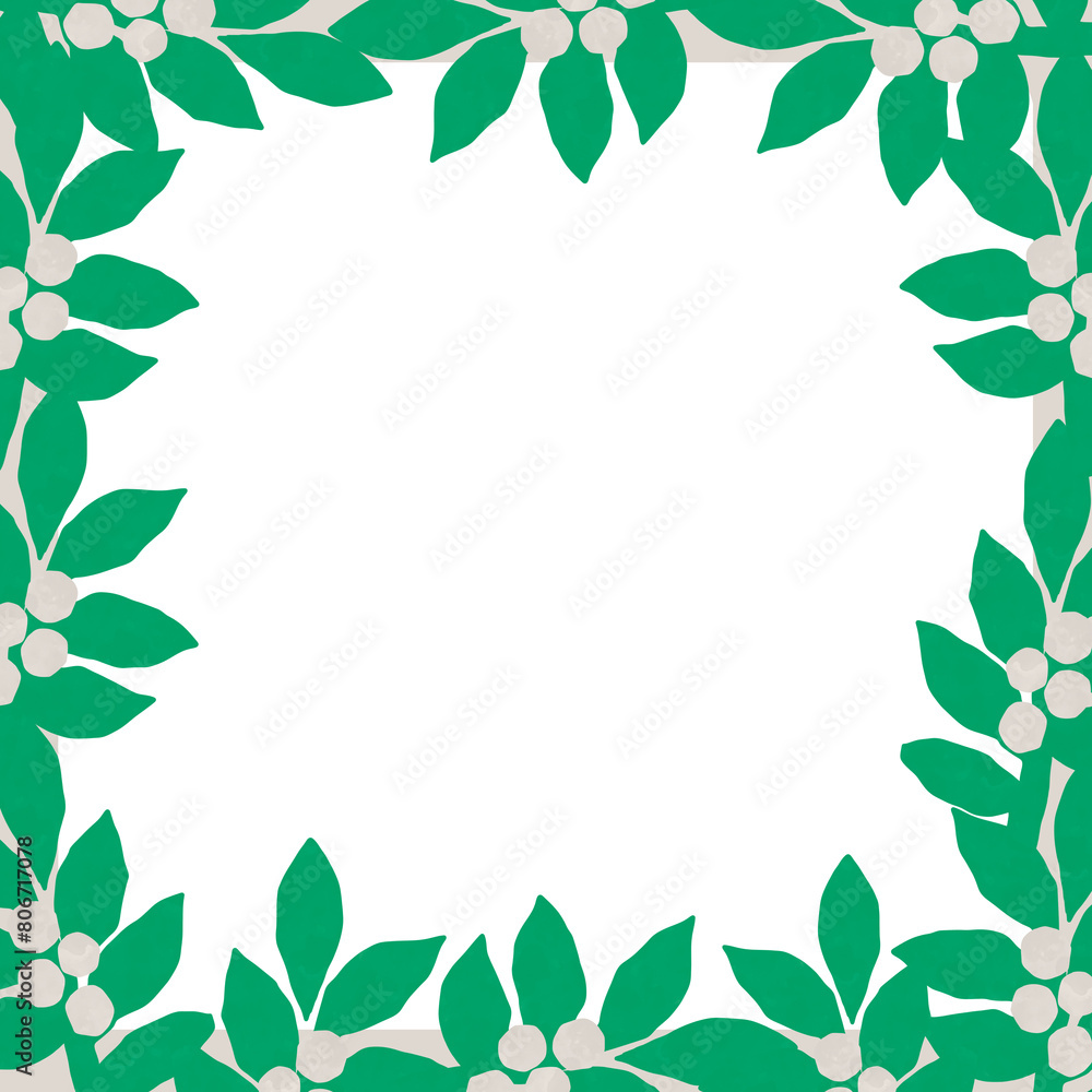 leaves frame abstract leaves frame abstract