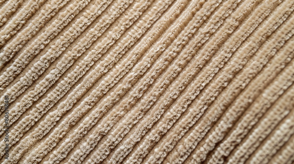 Detailed Texture of Beige Corduroy Fabric Detailed Texture of Beige Corduroy Fabric