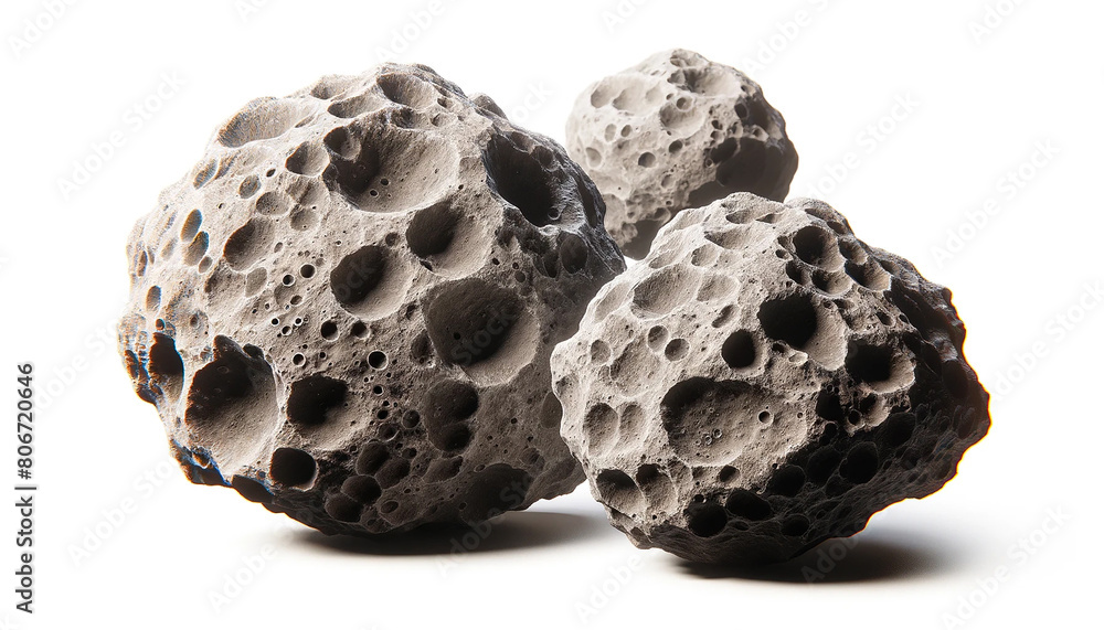 Asteroid isolated on white background. Asteroid isolated on white background.
