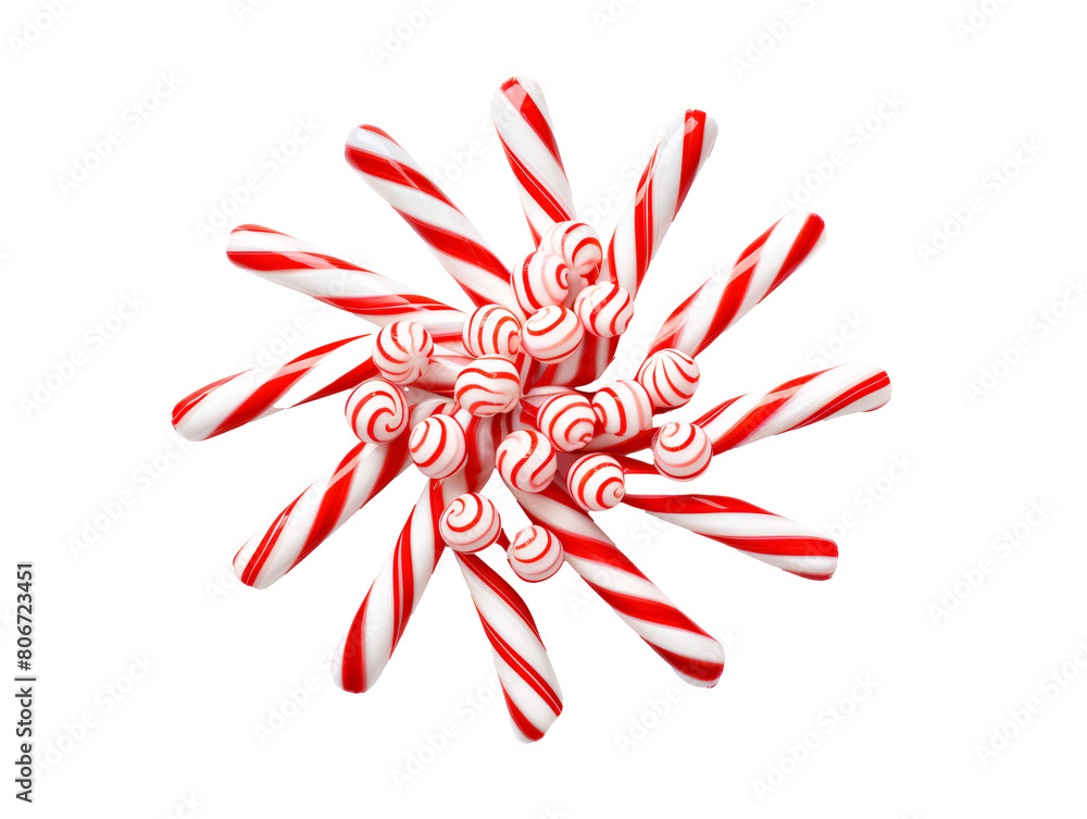 Fototapeta premium a group of candy canes