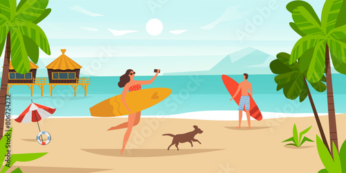 Persons with books landing page, stack of literature. Student with stack of book to education, library for study, character at university. Vector illustration