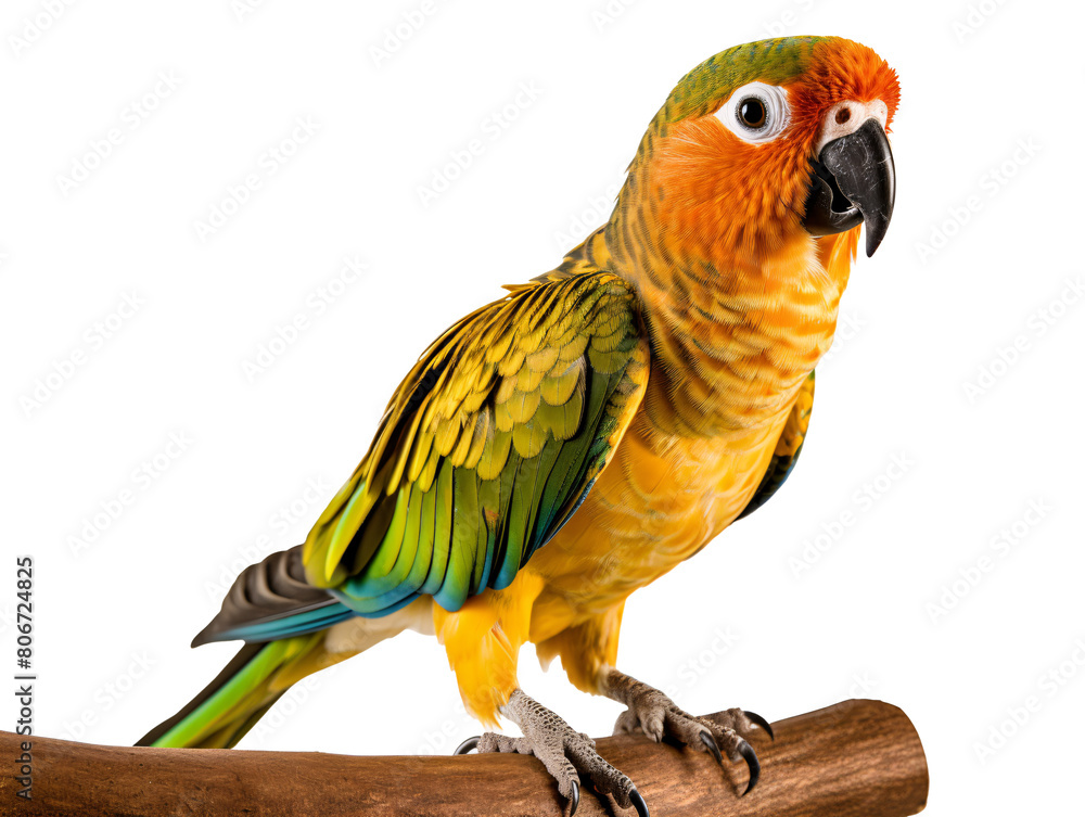 a colorful bird standing on a branch