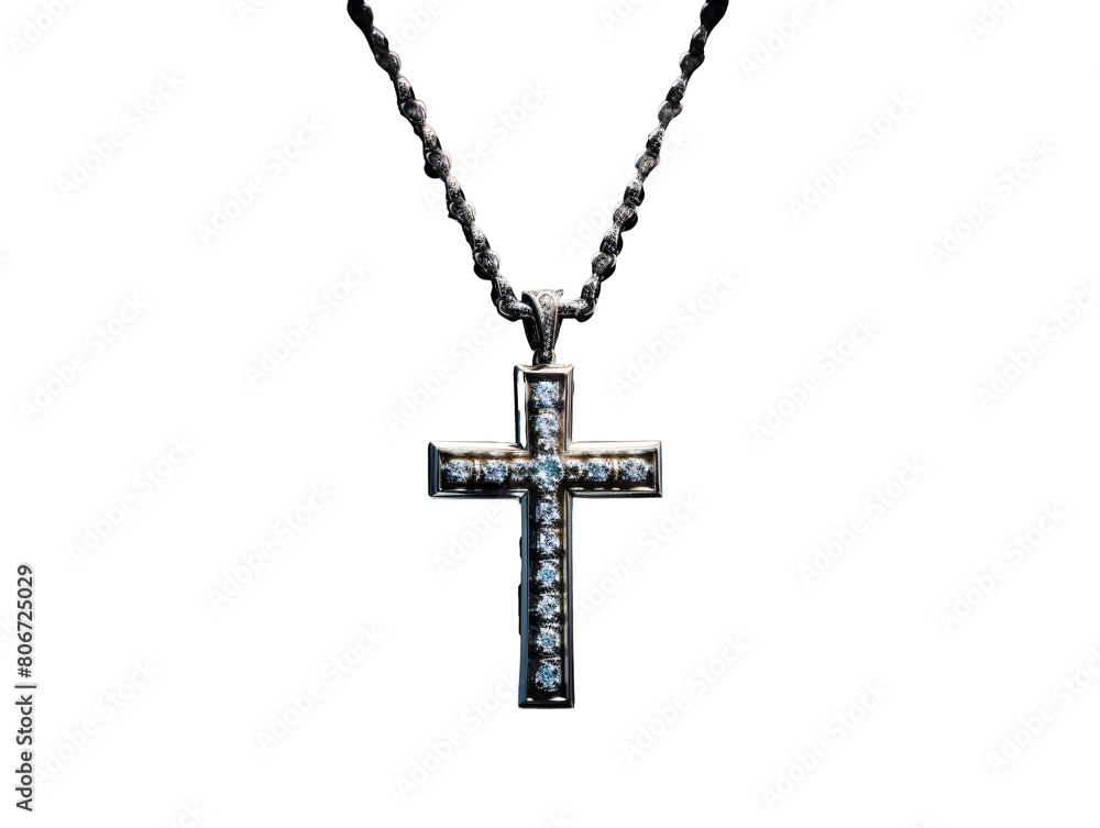 a cross on a chain a cross on a chain