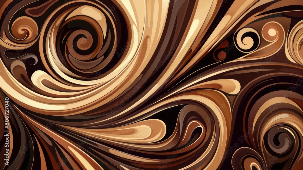 Wooden Swirls Creating An Organic Background Texture, Celebrating The Beauty And Intricacy Of Natural Forms, Cartoon Background