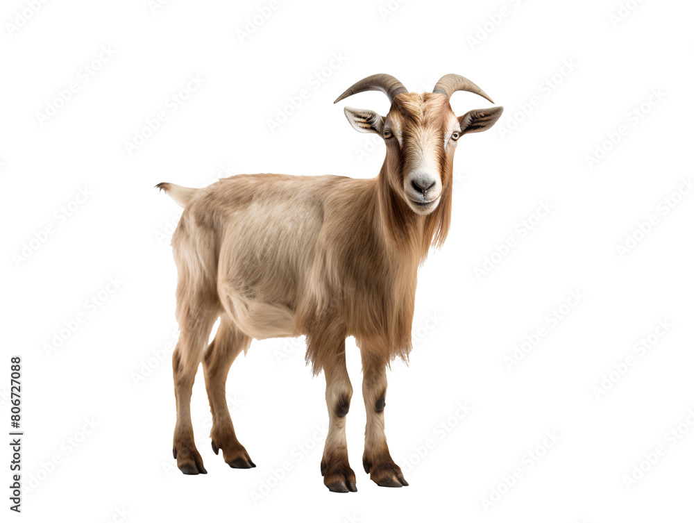 a goat with horns standing a goat with horns standing