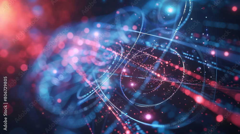 quantum physics, science, abstract futuristic background, atoms, electrons, space, stars, neon light, high technology, computer, beauty, design, wallpaper, horizontal, black, purple quantum physics, science, abstract futuristic background, atoms, electrons, space, stars, neon light, high technology, computer, beauty, design, wallpaper, horizontal, black, purple