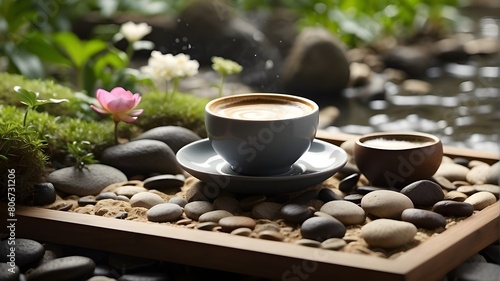 Calm Coffee Breaks in Zen Gardens Encourage Harmony Among Busy Schedules