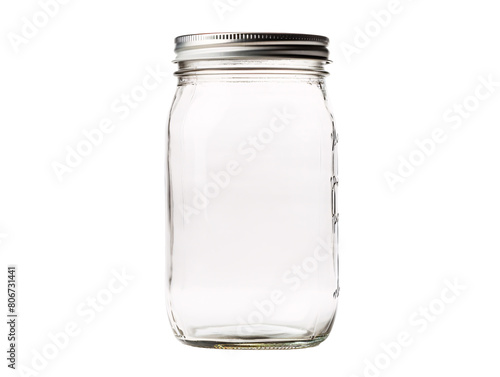 a clear glass jar with a silver lid