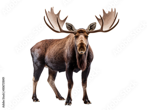 a moose with large antlers