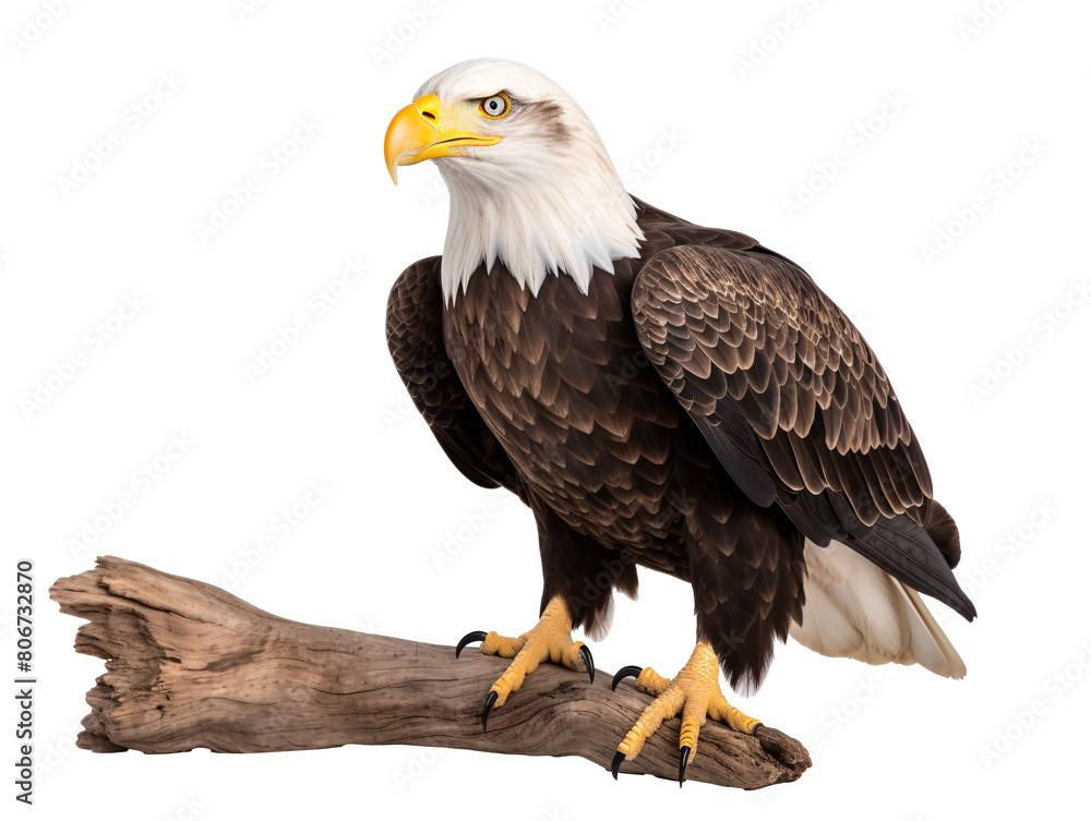 Obraz premium a bald eagle on a branch