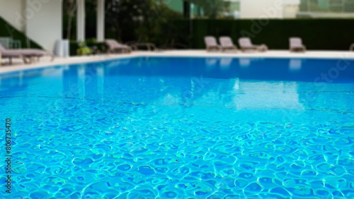 swimming pool in a resort © pankajsingh