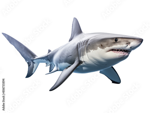 a shark swimming in the water © TONSTOCK