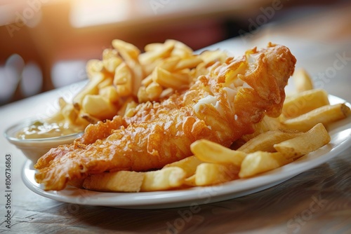 Fish and Chip FeastA classic pairing of golden fish and crispy chips, ready for a delicious meal