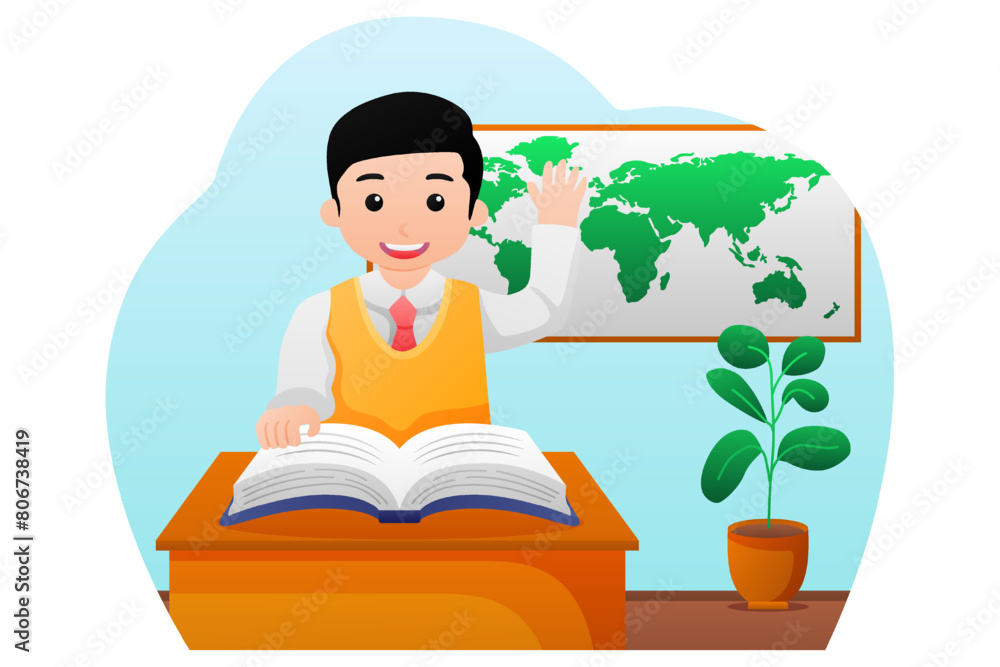 Back to School Flat Design Illustration Back to School Flat Design Illustration