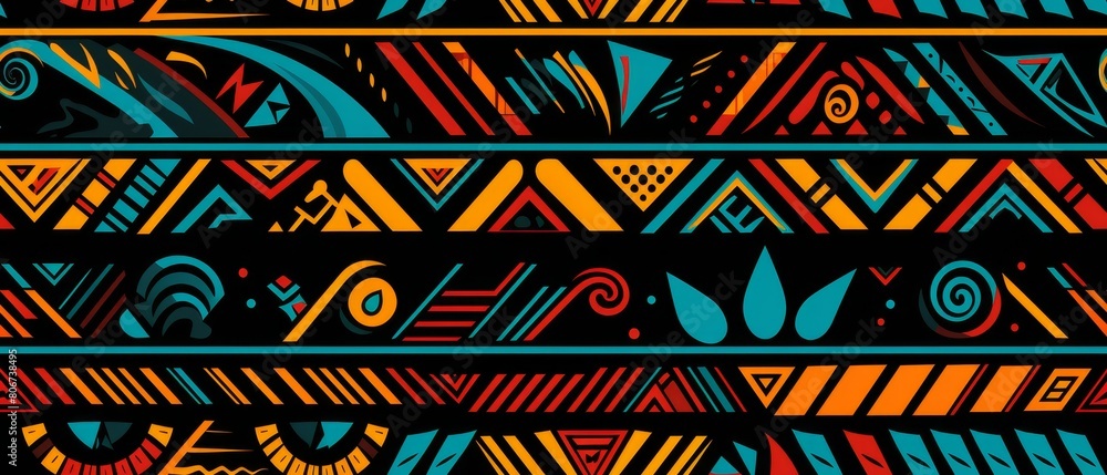 Seamless patterns creative ethnic style vector Seamless patterns creative ethnic style vector