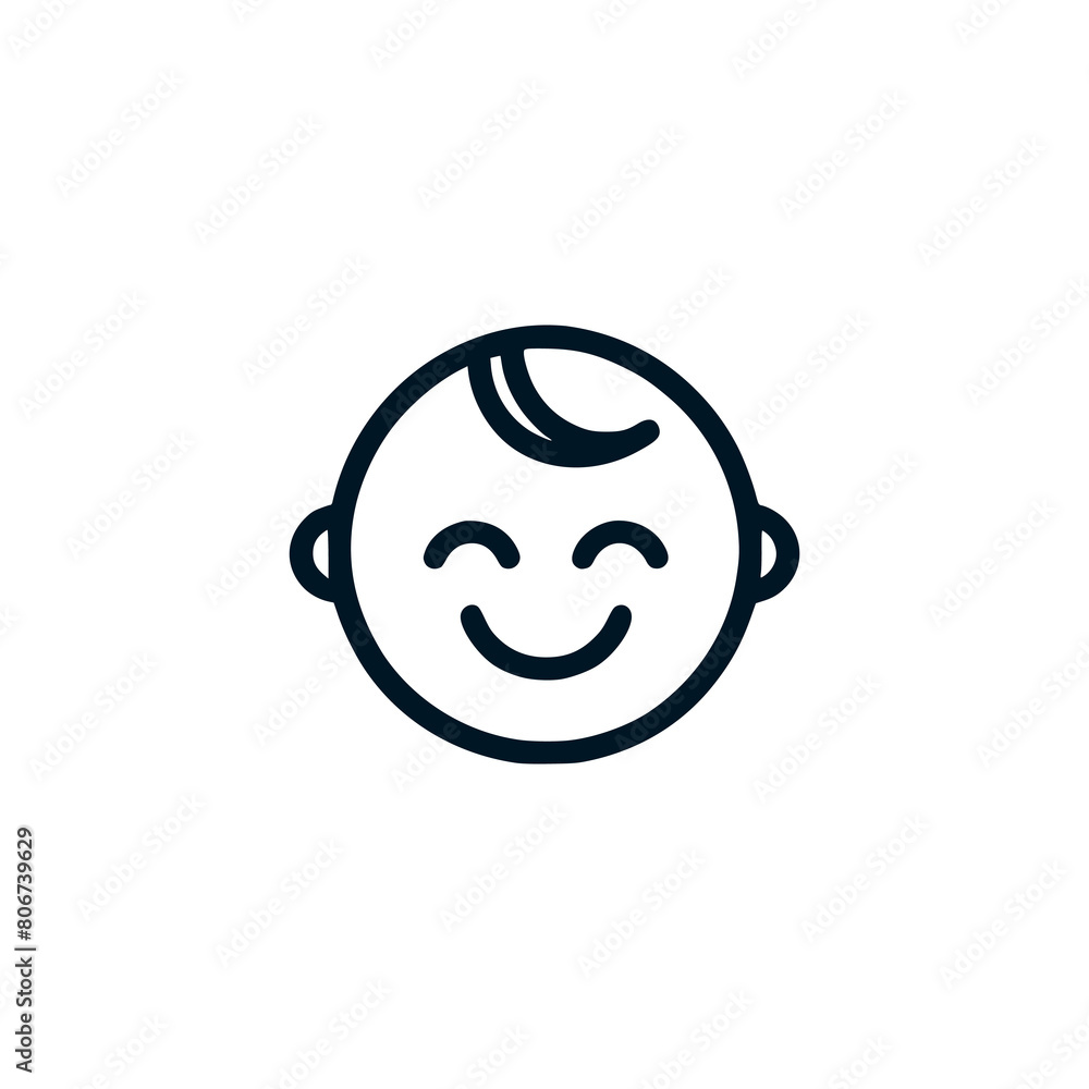 happy baby logo vector illustration template design happy baby logo vector illustration template design