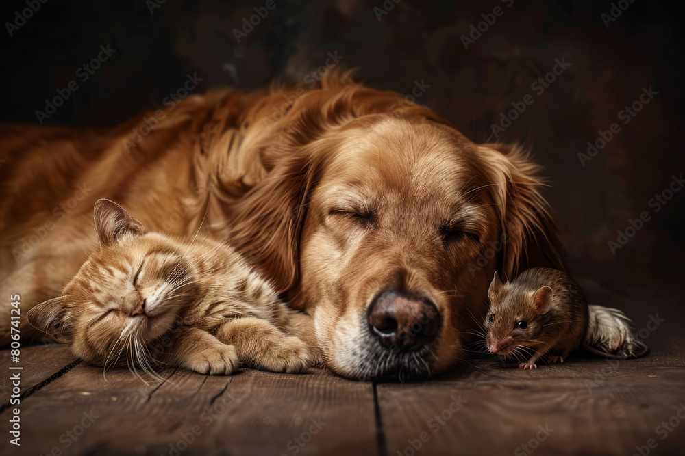 Cat, Dog, and Mice Together: Peaceful Coexistence Cat, Dog, and Mice Together: Peaceful Coexistence