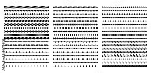 Collection of simple arrow pointer divider design
