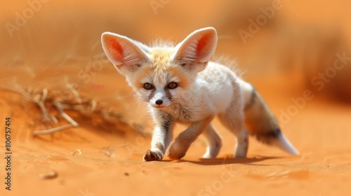   A tight shot of a tiny animal atop dirt  surrounded by grass in the foreground  and a backdrop of indistinct background