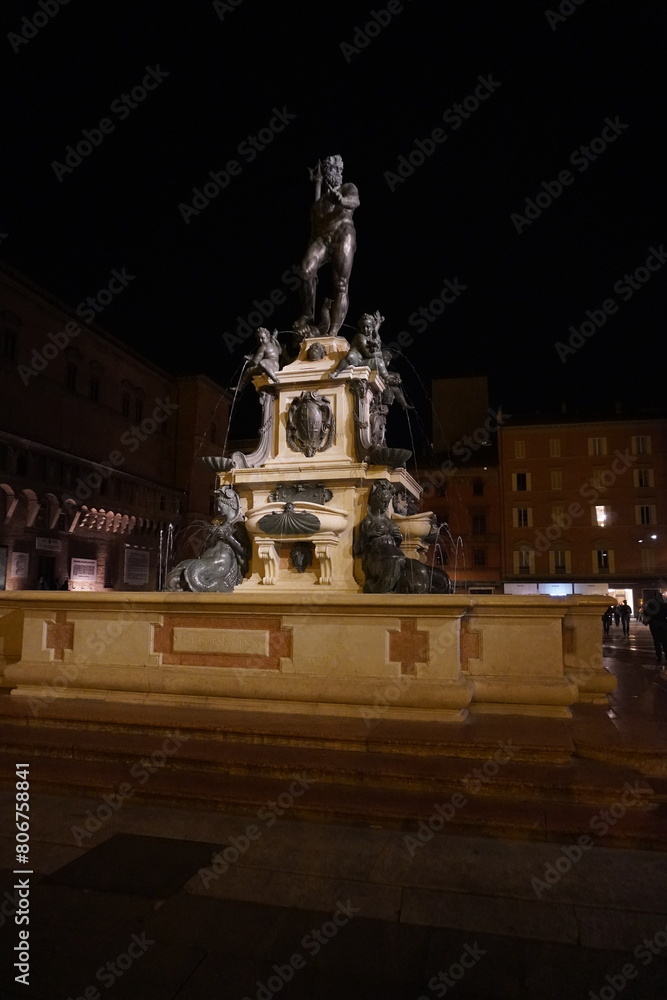 Fototapeta premium Veduta su piazza maggiore Bologna, 1 maggio