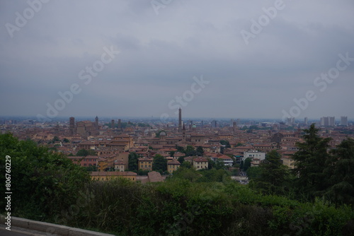 Veduta su piazza maggiore Bologna, 1 maggio