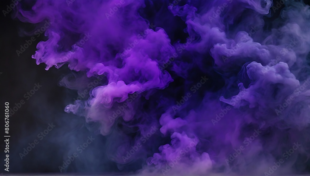 billowing smoke abstract background, vivid colors, wallpaper, copy space background, made with AI generative