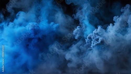 billowing smoke abstract background, vivid colors, wallpaper, copy space background, made with AI generative