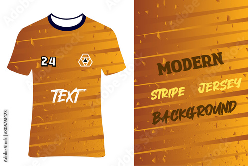 Sublimation sports jersey design. Vector illustration. Geometric abstract line background style. Scatter grunge pattern speed line art. football futsal soccer fishing rugby cycling event gaming esport
