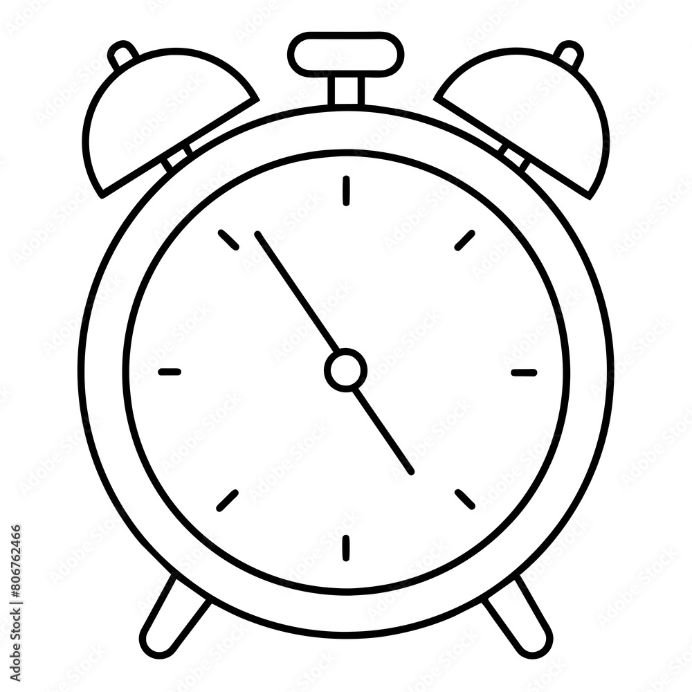 A alarm clock icon vector illustration A alarm clock icon vector illustration