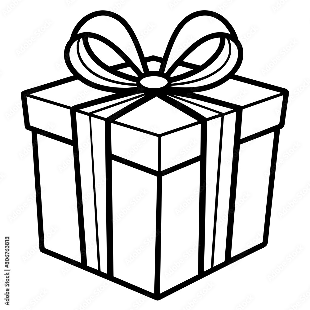 gift box with ribbon vector illustration gift box with ribbon vector illustration