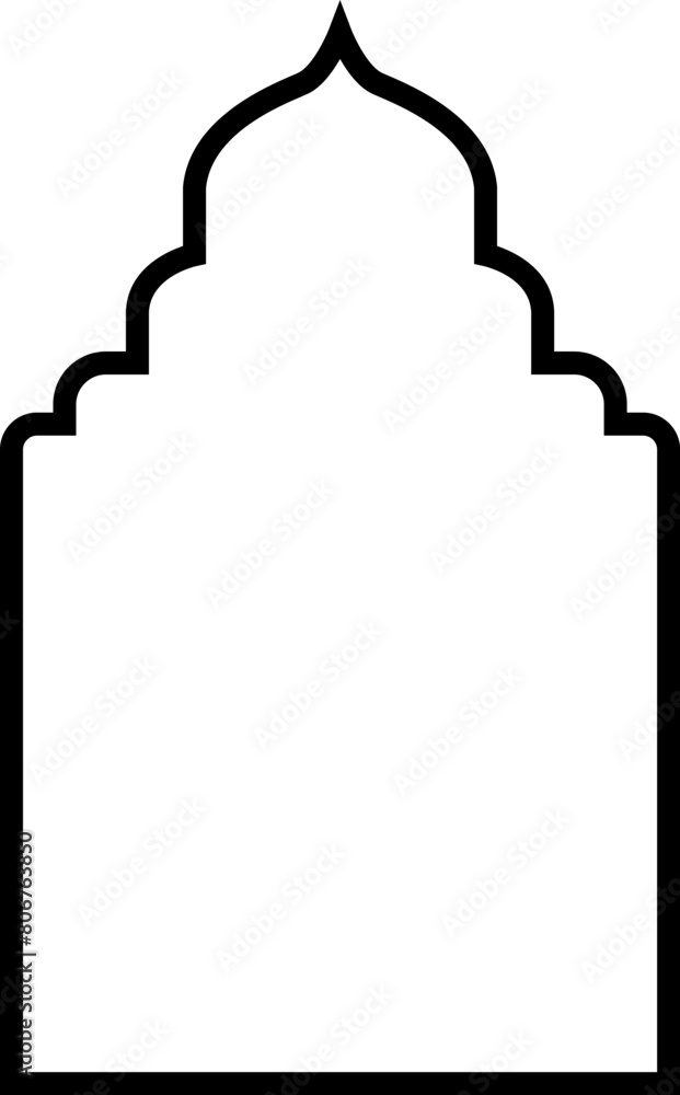 Arabic shapes, windows and arches. Traditional ornamental banner, frame. Muslim holidays, Ramadan Kareem. Modern eastern architecture. Vector illustration. Arabic shapes, windows and arches. Traditional ornamental banner, frame. Muslim holidays, Ramadan Kareem. Modern eastern architecture. Vector illustration.