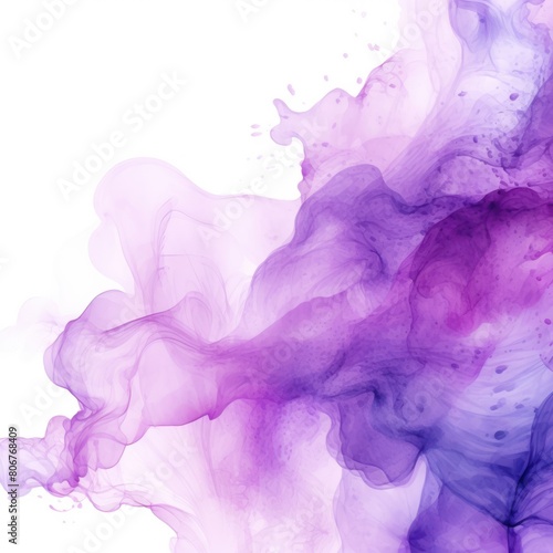 Purple background abstract water ink wave, watercolor texture blue and white ocean wave web, mobile graphic resource for copy space text 