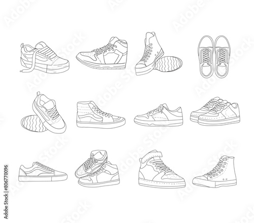 Shoe Illustration Element