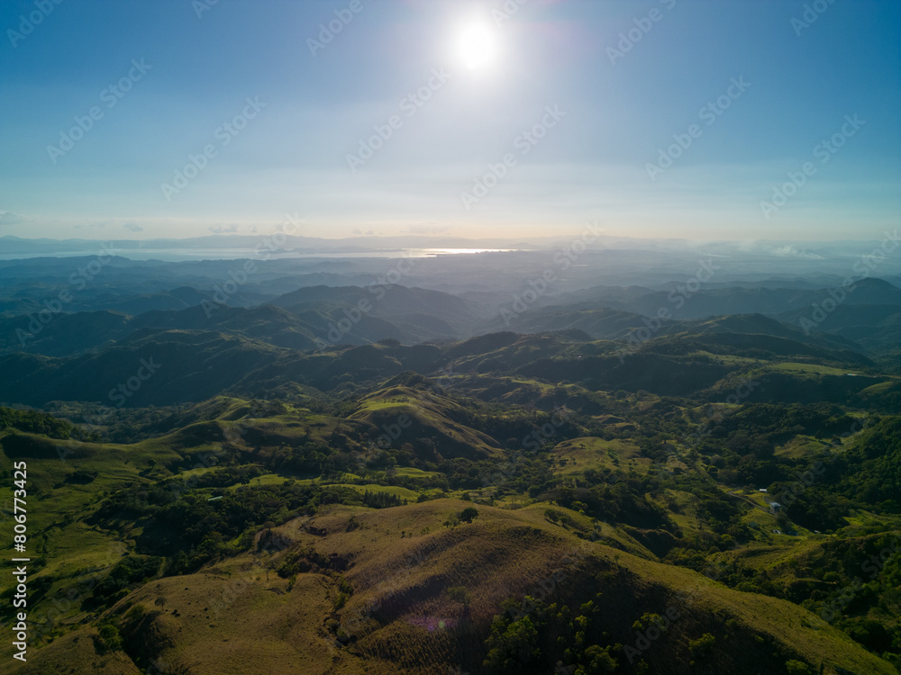 Aerial view of Monteverde hills in Puntarenas, Costa Rica Aerial view of Monteverde hills in Puntarenas, Costa Rica