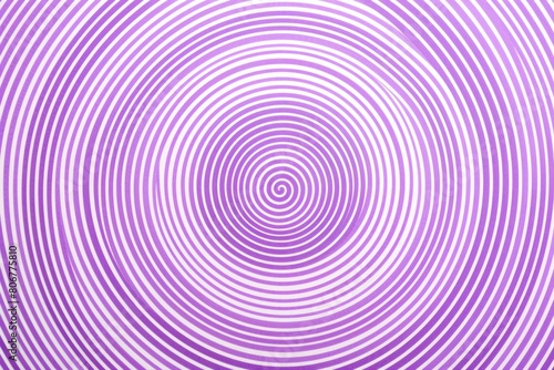Purple thin concentric rings or circles fading out background wallpaper banner flat lay top view from above on white background with copy space blank 