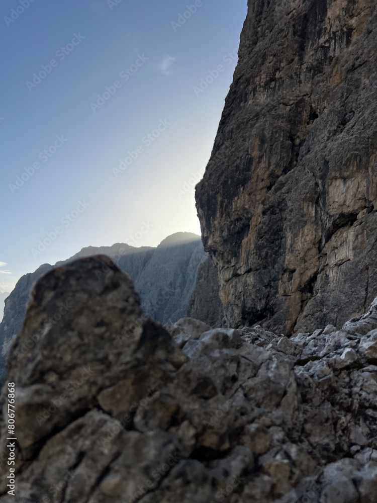Felsen in den Dolomiten