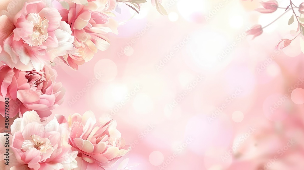 Beautiful Pastel Floral Border Blurred In The Background, Adding A Touch Of Elegance And Whimsy To Any Scene, Evoking Feelings Of Romance And Nostalgia, Cartoon Background Beautiful Pastel Floral Border Blurred In The Background, Adding A Touch Of Elegance And Whimsy To Any Scene, Evoking Feelings Of Romance And Nostalgia, Cartoon Background