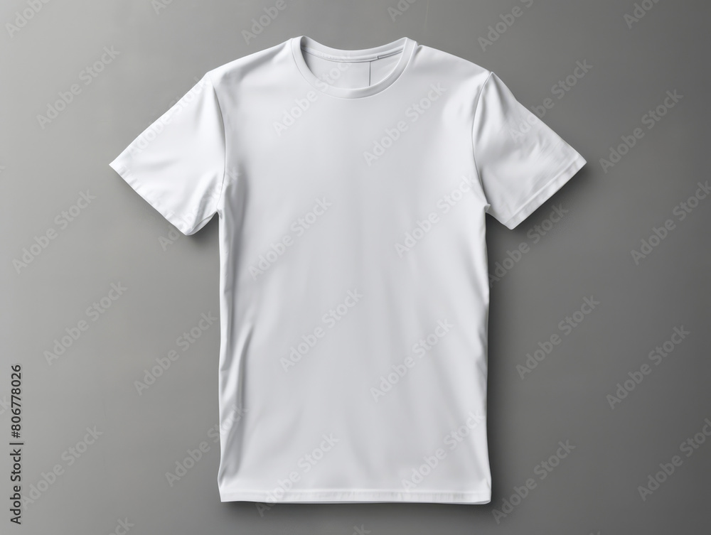 Casual t-shirt mockup, back view, displayed on a hanger against a neutral gray background, Casual t-shirt mockup, back view, displayed on a hanger against a neutral gray background,